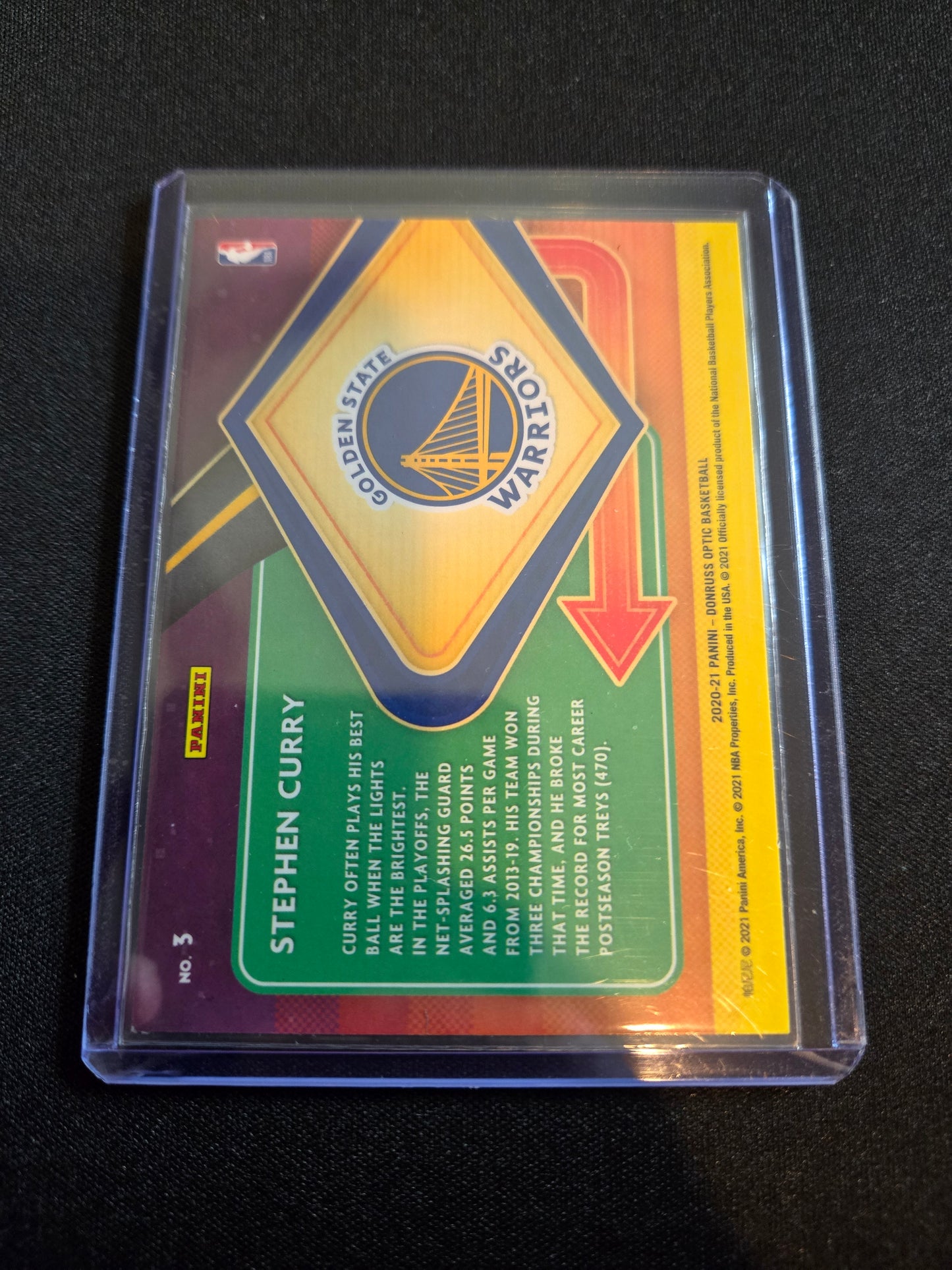 Stephen Curry Donruss Optic Express Lane #3