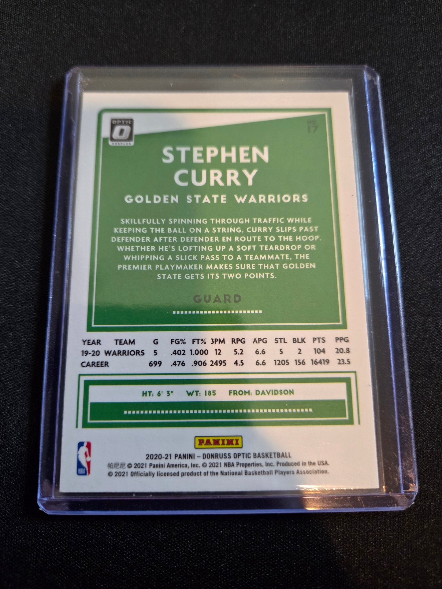 Stephen Curry Donruss Optic #17