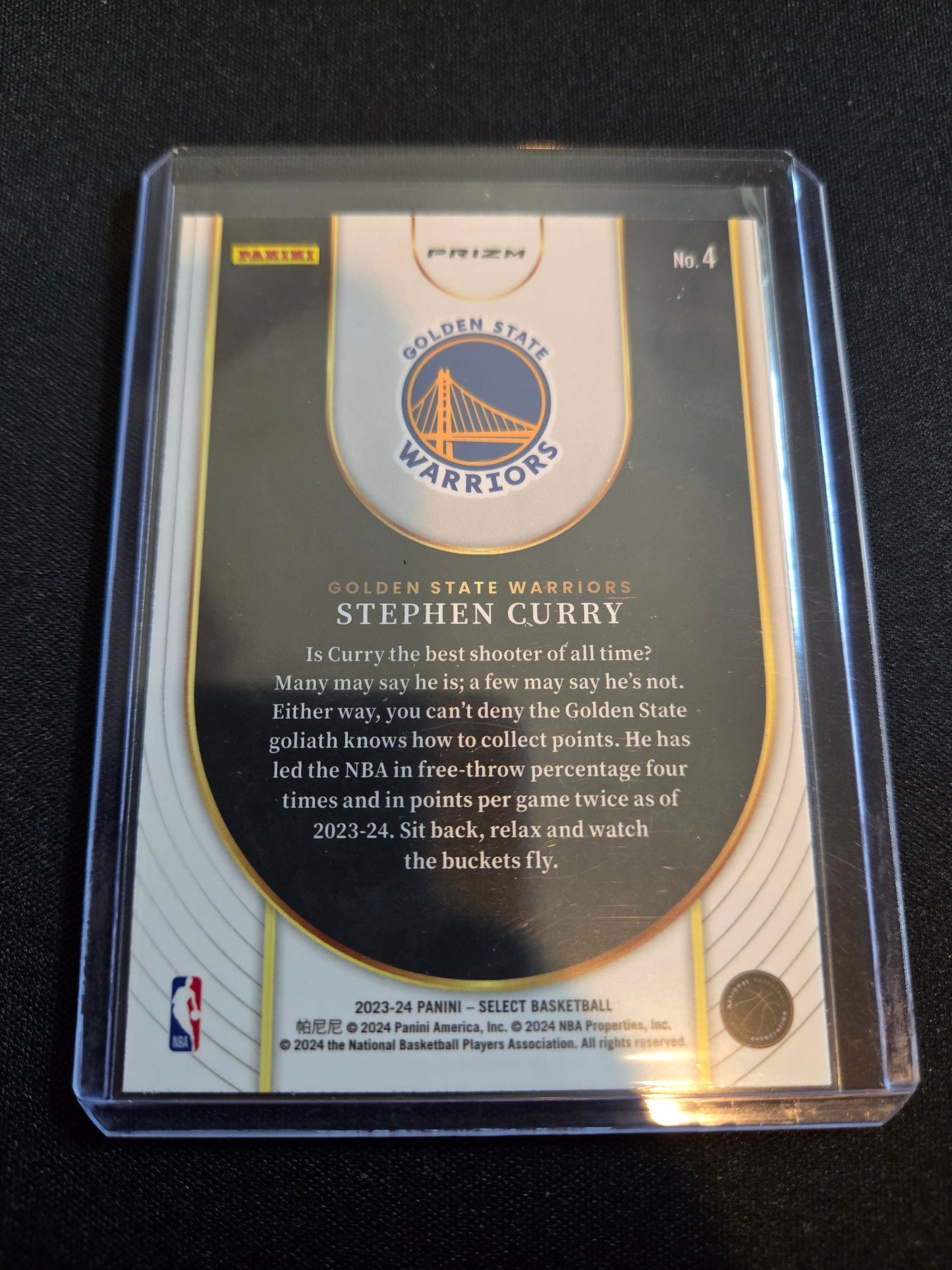 Stephen Curry Panini Select Neon Icon #4