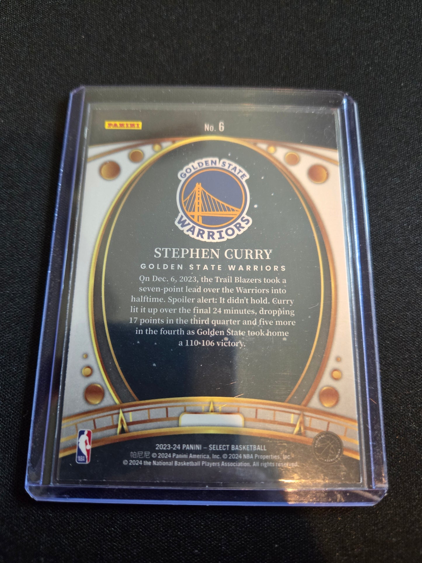 Stephen Curry Panini Select Lodestar #6