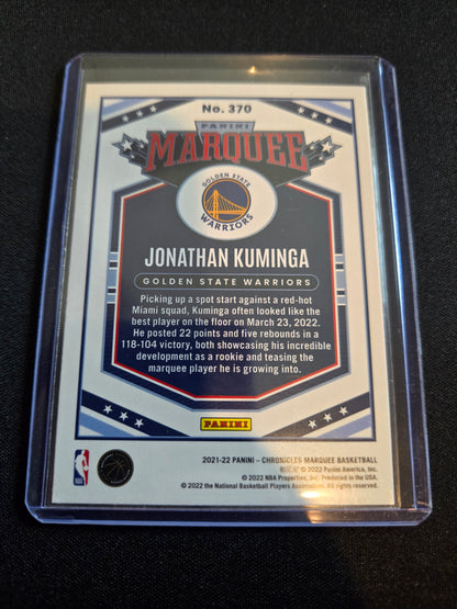 Jonathan Kuminga Panini Chronicles Marquee Rookie #370