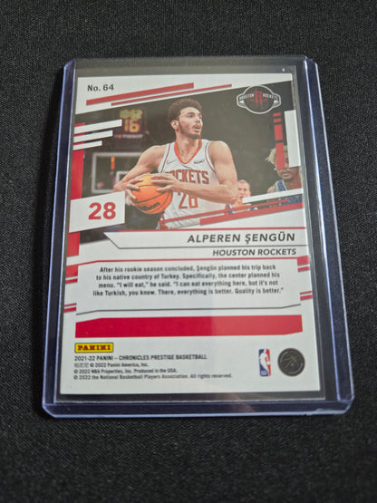 Alperen Sengun Panini Chronicles Prestige Rookie #64