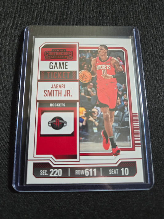 Jabari Smith Jr. Panini Contenders Game Ticket (Red) #88