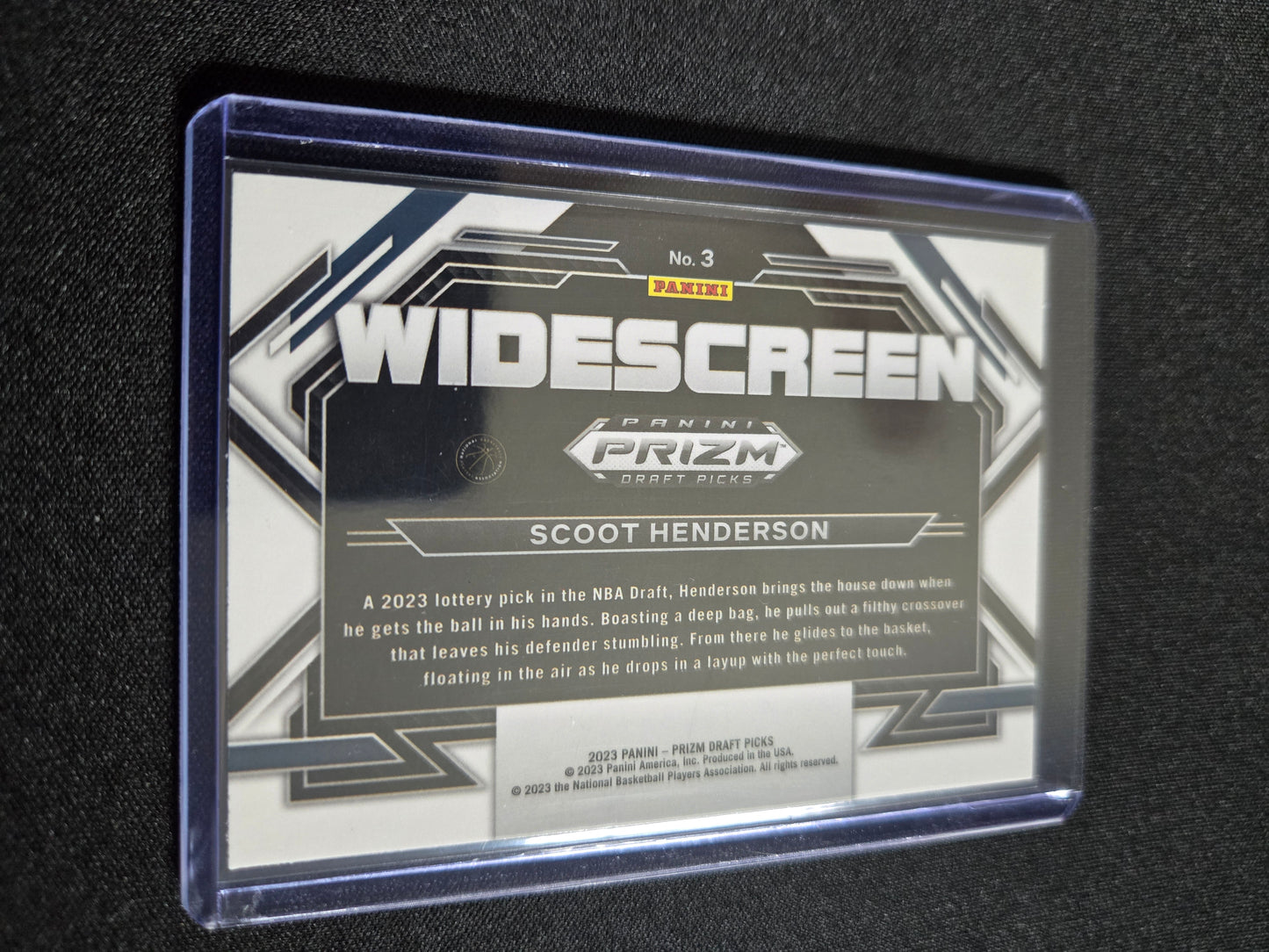 Scoot Henderson Panini Prizm Widescreen Rookie #3