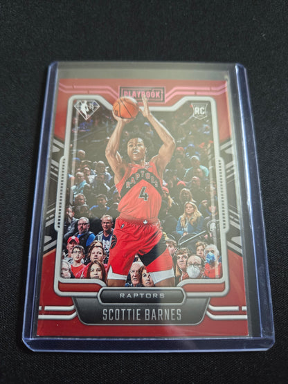 Scottie Barnes Panini Chronicles Playbook 75th Anniversary Rookie #284 (Pink)