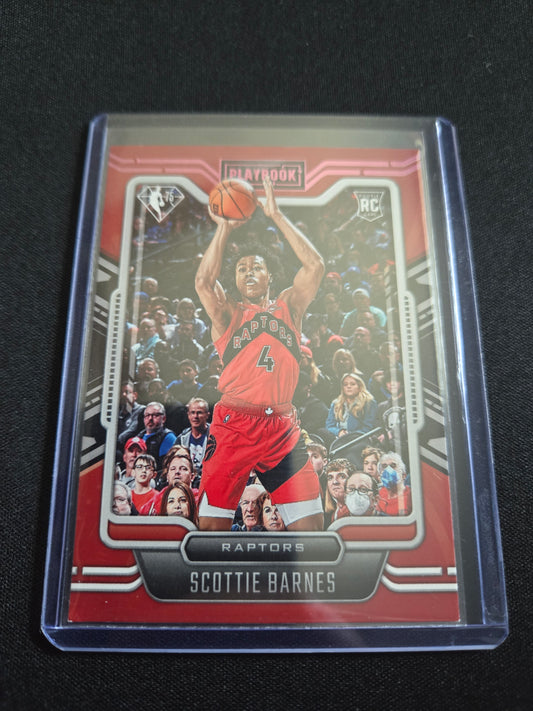 Scottie Barnes Panini Chronicles Playbook 75th Anniversary Rookie #284 (Pink)