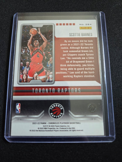 Scottie Barnes Panini Chronicles Playbook 75th Anniversary Rookie #284