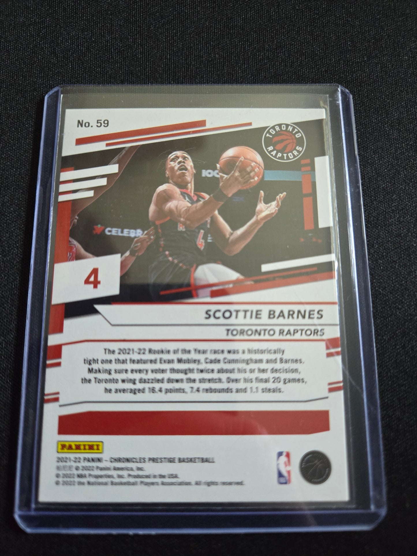 Scottie Barnes Panini Prestige Rookie #59