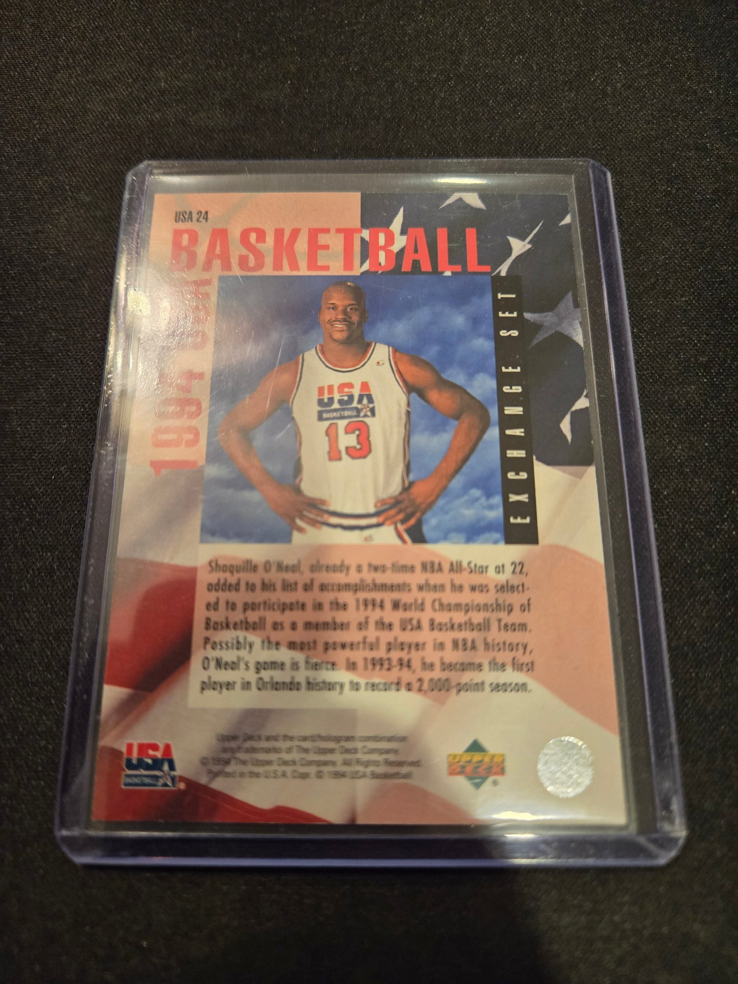 Shaquille O'Neal Upper Deck USA Basketball USA24