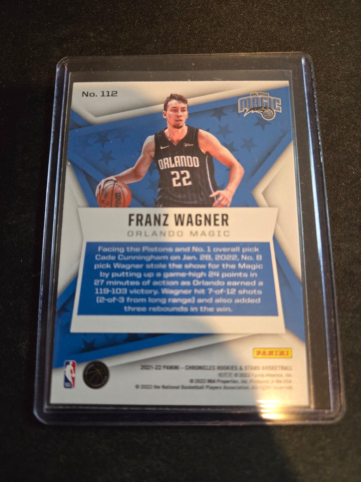 Franz Wagner Panini Chronicles Rookie #112