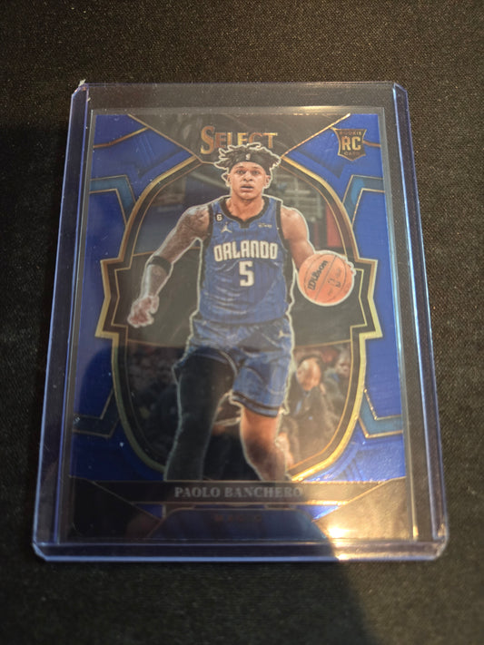 Paolo Banchero Panini Select Rookie (Blue Prizm) #72