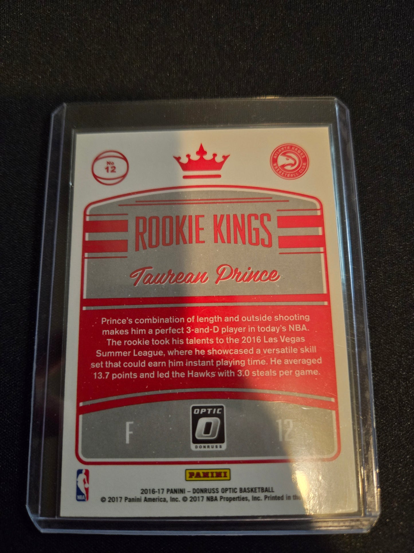 Taurean Prince Donruss Optic Rookie Kings #12