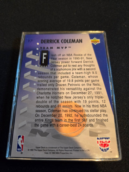 Derrick Coleman Upper Deck Team MVP #17