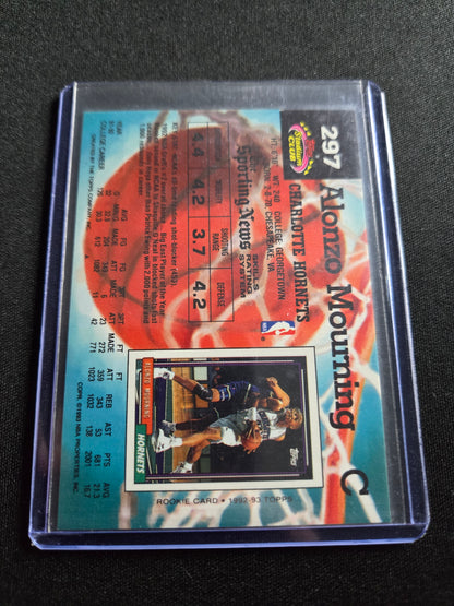 Alonzo Mourning Topps Stadium Club Rookie #297