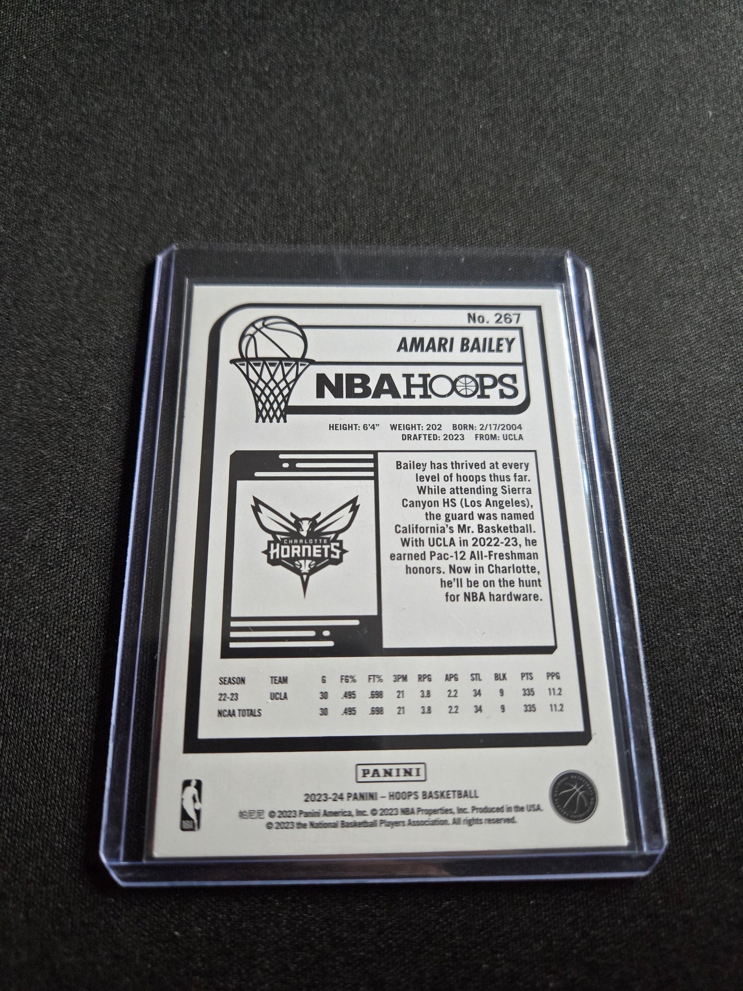 Amari Bailey NBA Hoops Rookie (Winter) #267