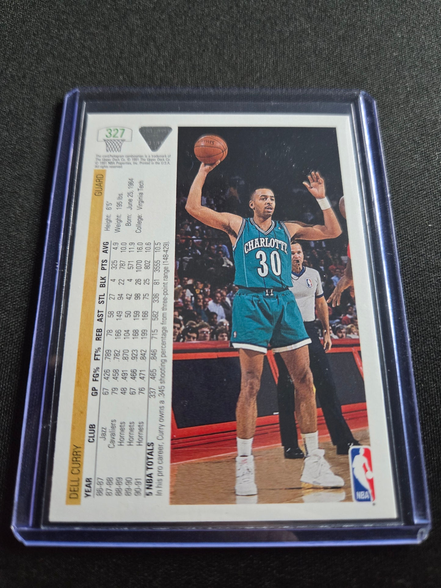 Dell Curry Upper Deck #327