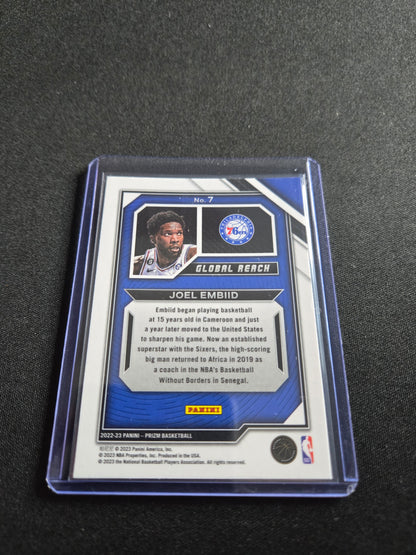 Joel Embiid Panini Prizm Global Reach #7