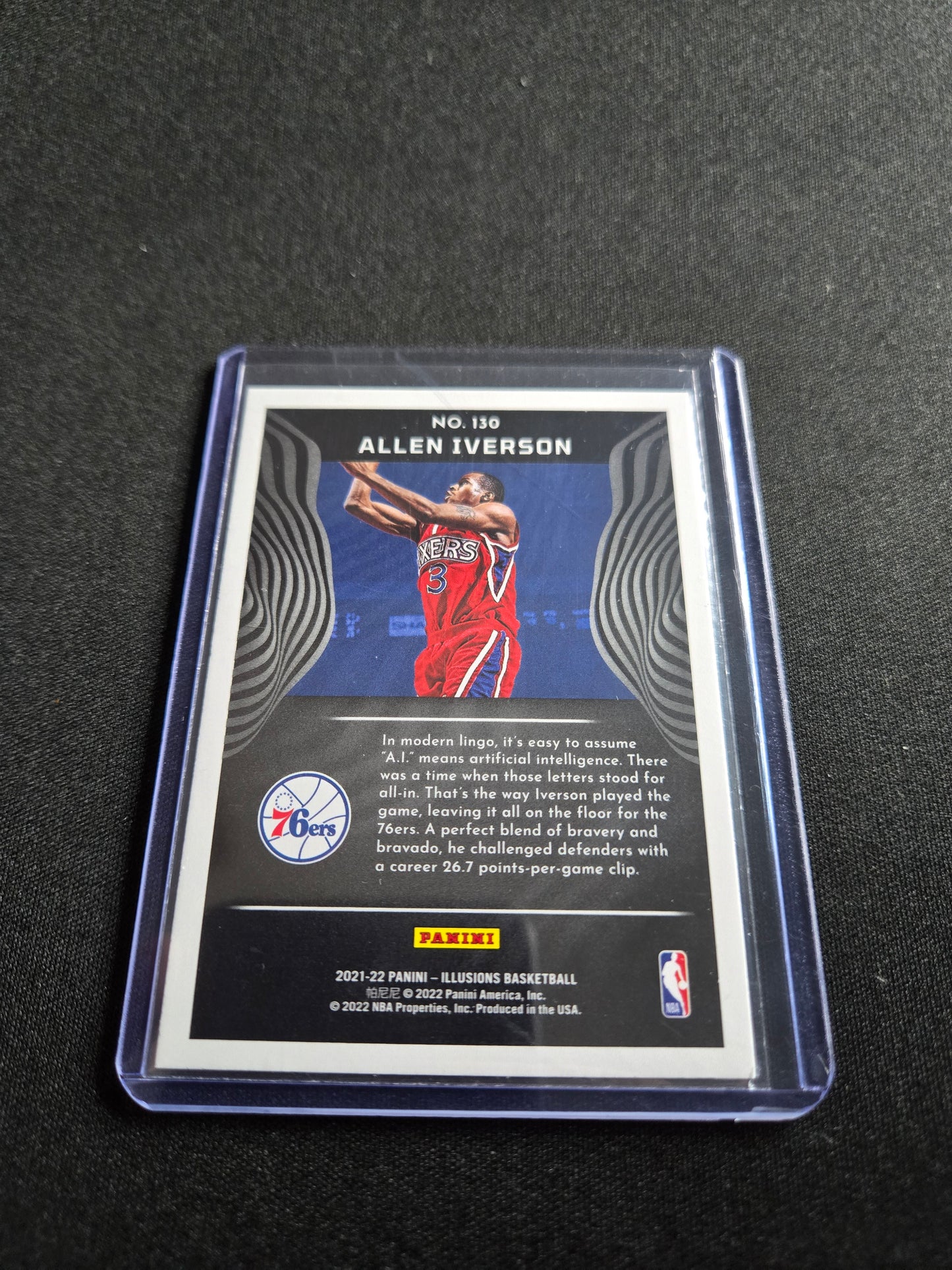 Allen Iverson Panini Illusions (Teal) #130