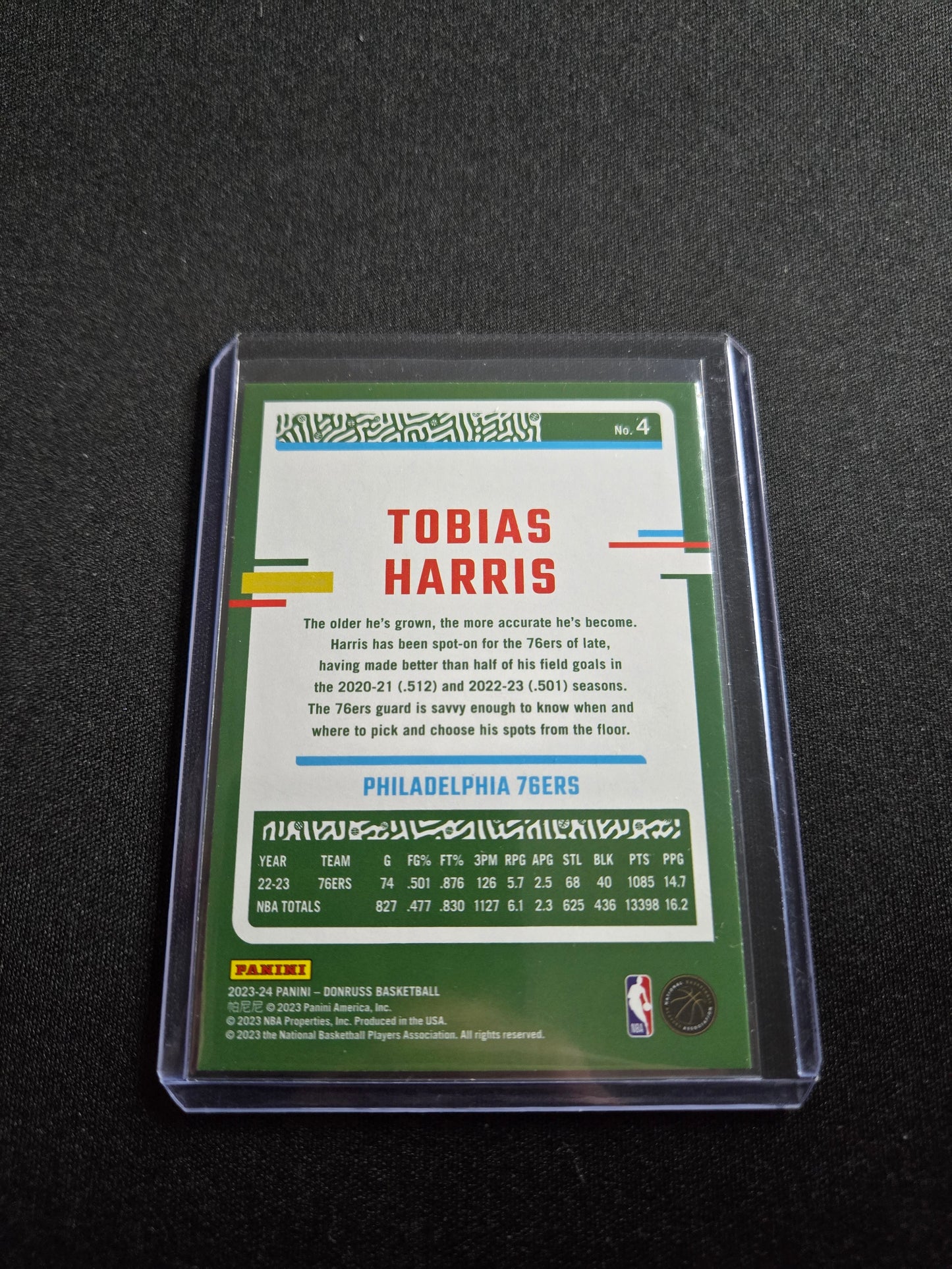 Tobias Harris Donruss (Green Lazer) #4