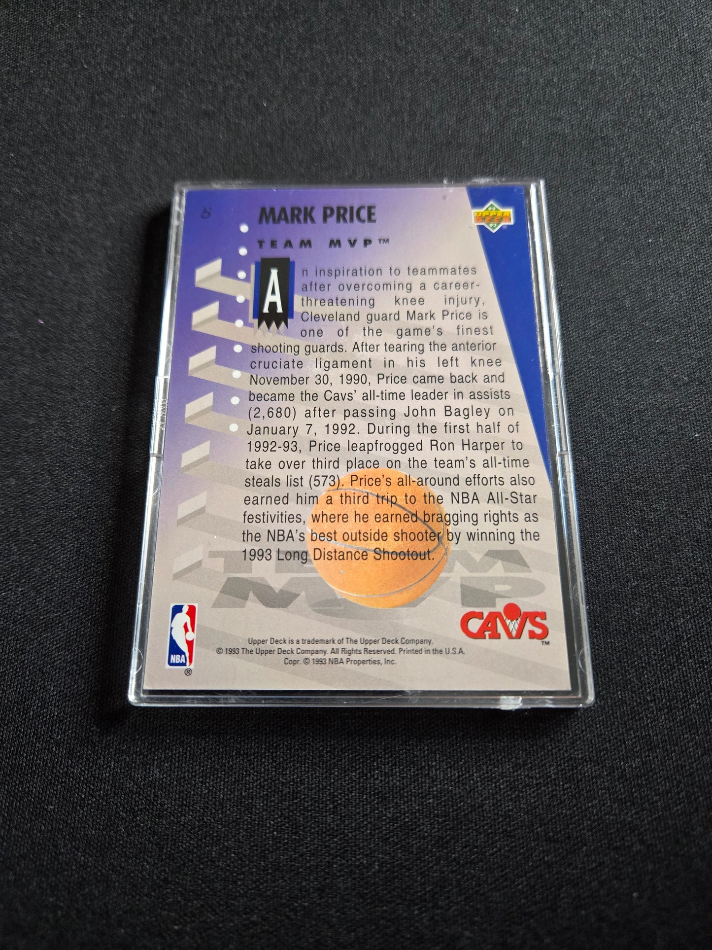 Mark Price Upper Deck Team MVP Hologram #5