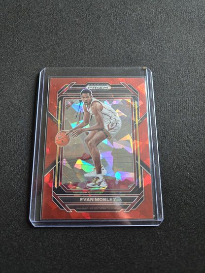 Evan Mobley Panini Prizm (Red Ice) #69