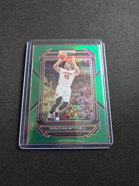 Donovan Mitchell Panini Prizm (Green) #66