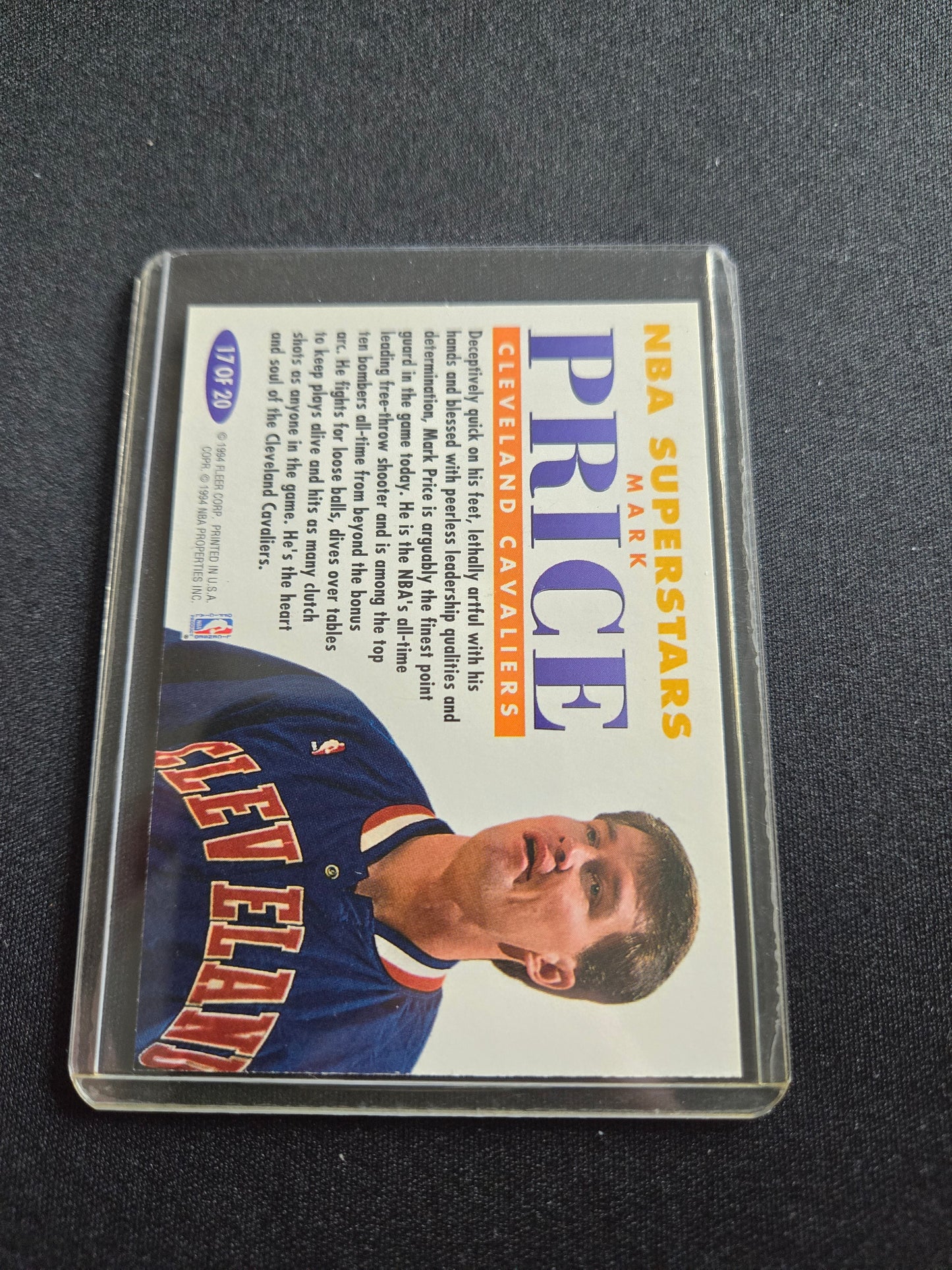 Mark Price Fleer NBA Superstars 17 of 20