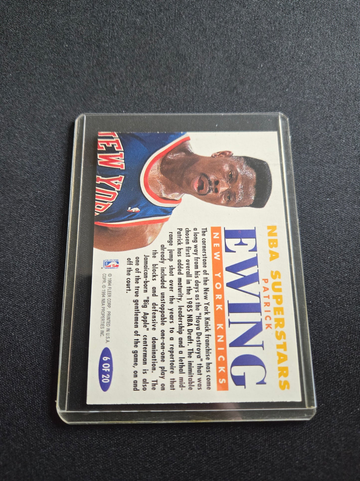 Patrick Ewing Fleer NBA Superstars 6 of 20