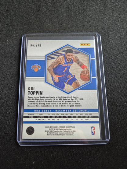 Obi Toppin Panini Mosaic NBA Debut Rookie #273