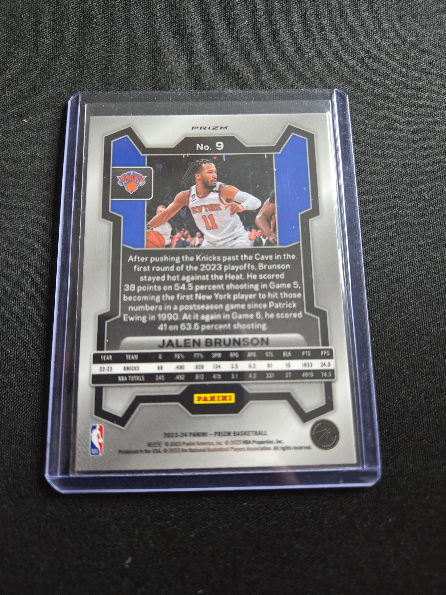 Jalen Brunson Panini Prizm (Red White Blue) #9