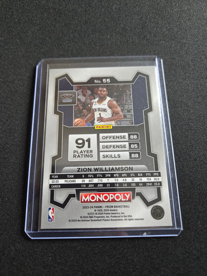 Zion Williamson Panini Prizm #55