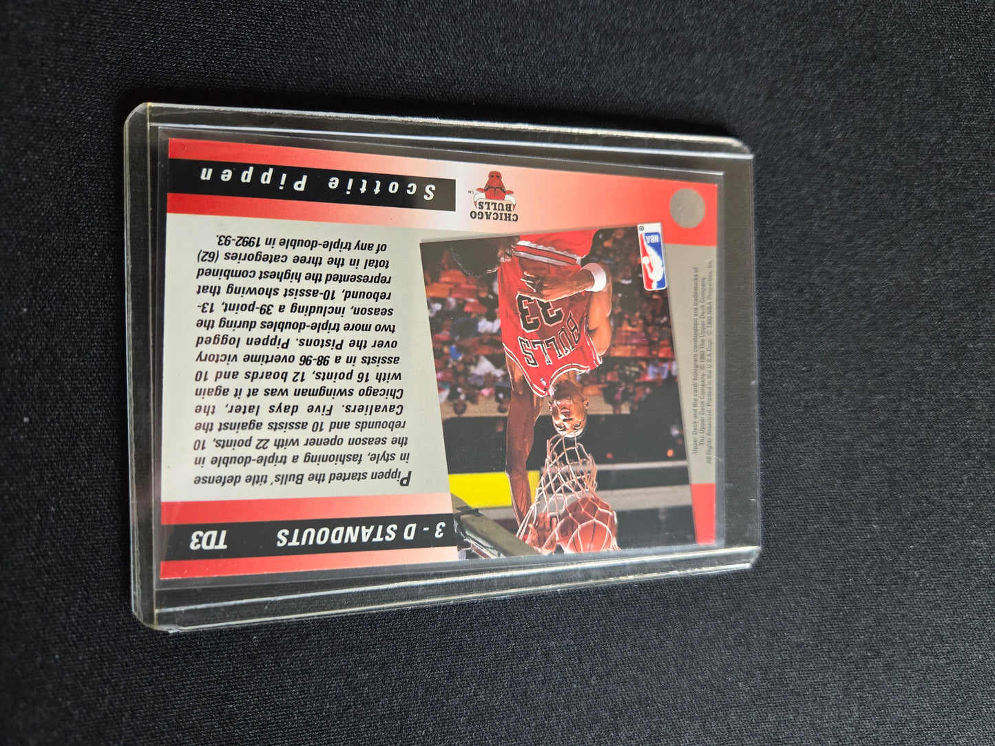 Scottie Pippen Upper Deck 3-D Standouts TD3