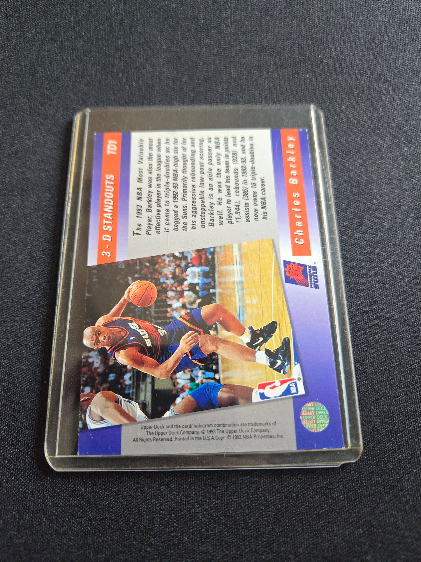 Charles Barkley Upper Deck 3-D Standouts TD1