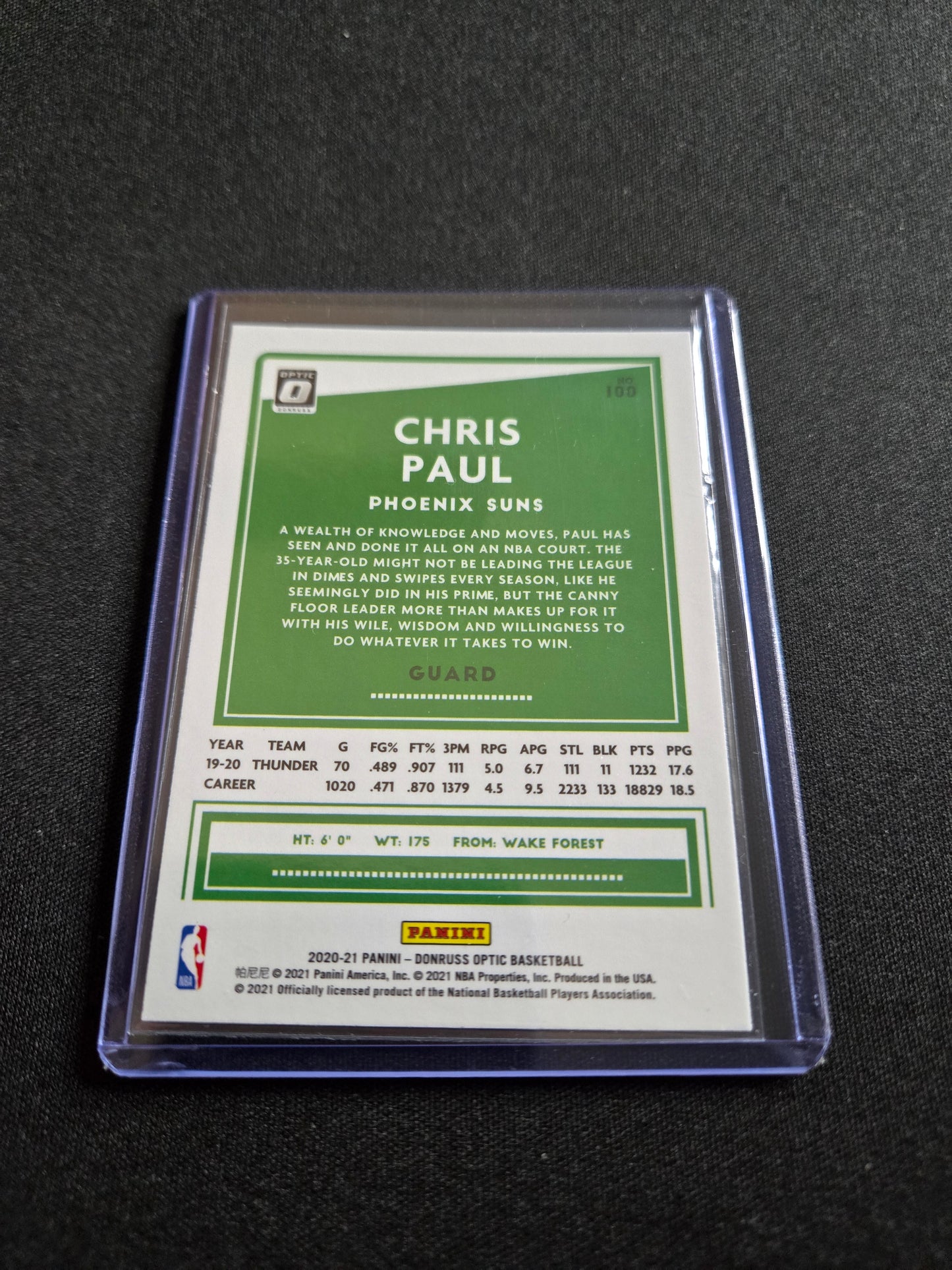 Chris Paul Donruss Optic #100