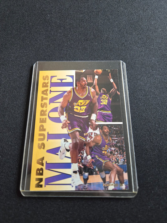 Karl Malone Fleer NBA Superstars 10 of 20