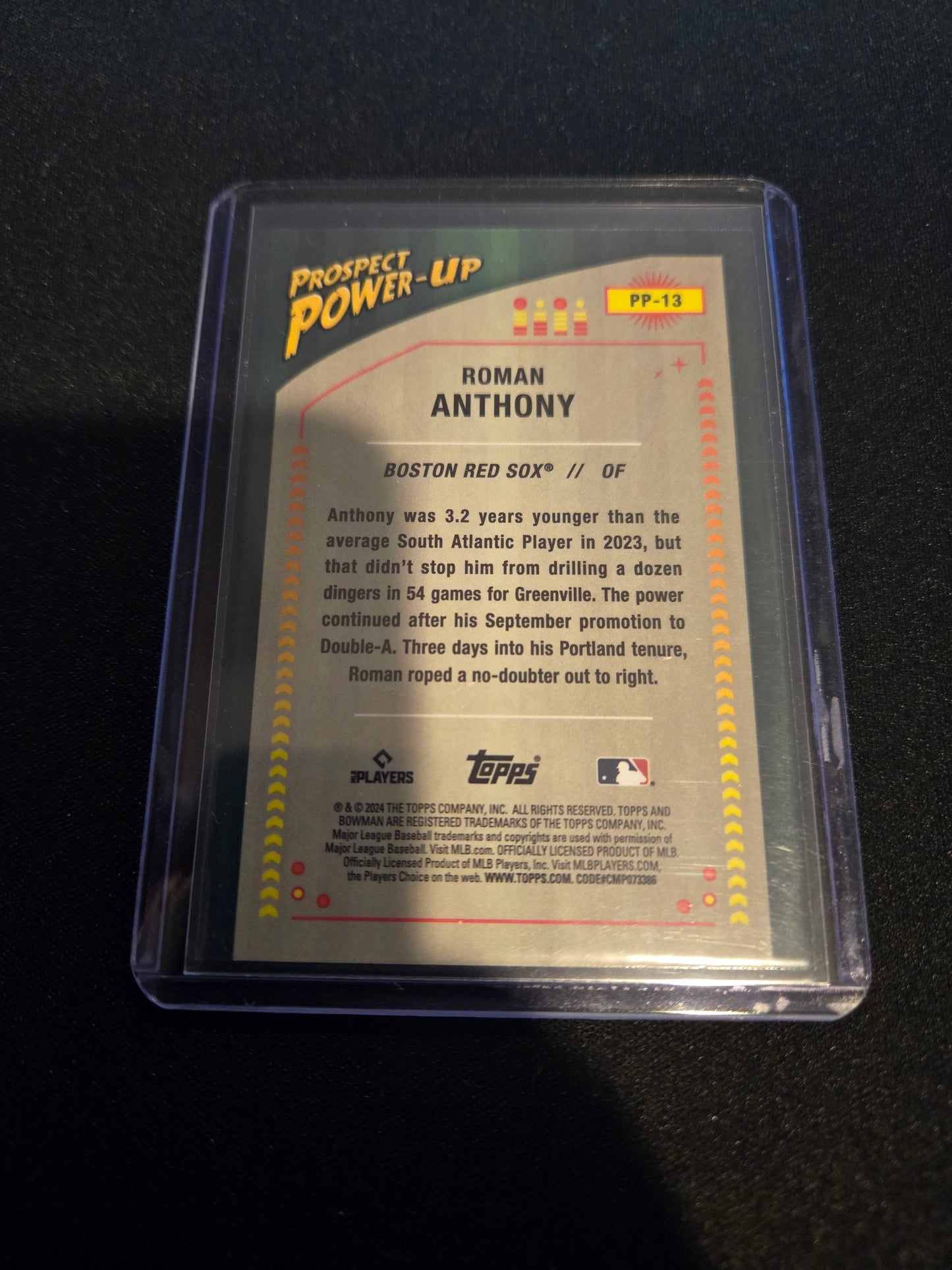 Roman Anthony Bowman Chrome Prospect Power Up PP-13 (Mojo)