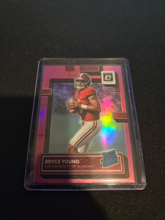 Bryce Young Donruss Optic Rookie (Pink) #1