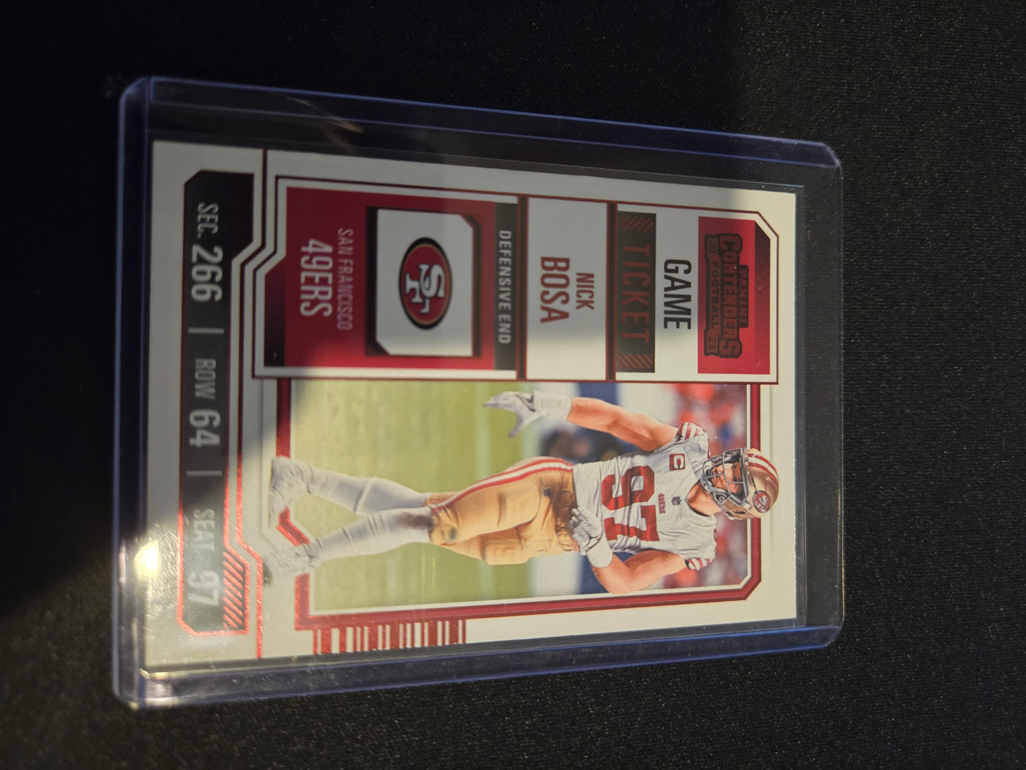 Nick Bosa Panini Contenders Game Ticket (Red) #88