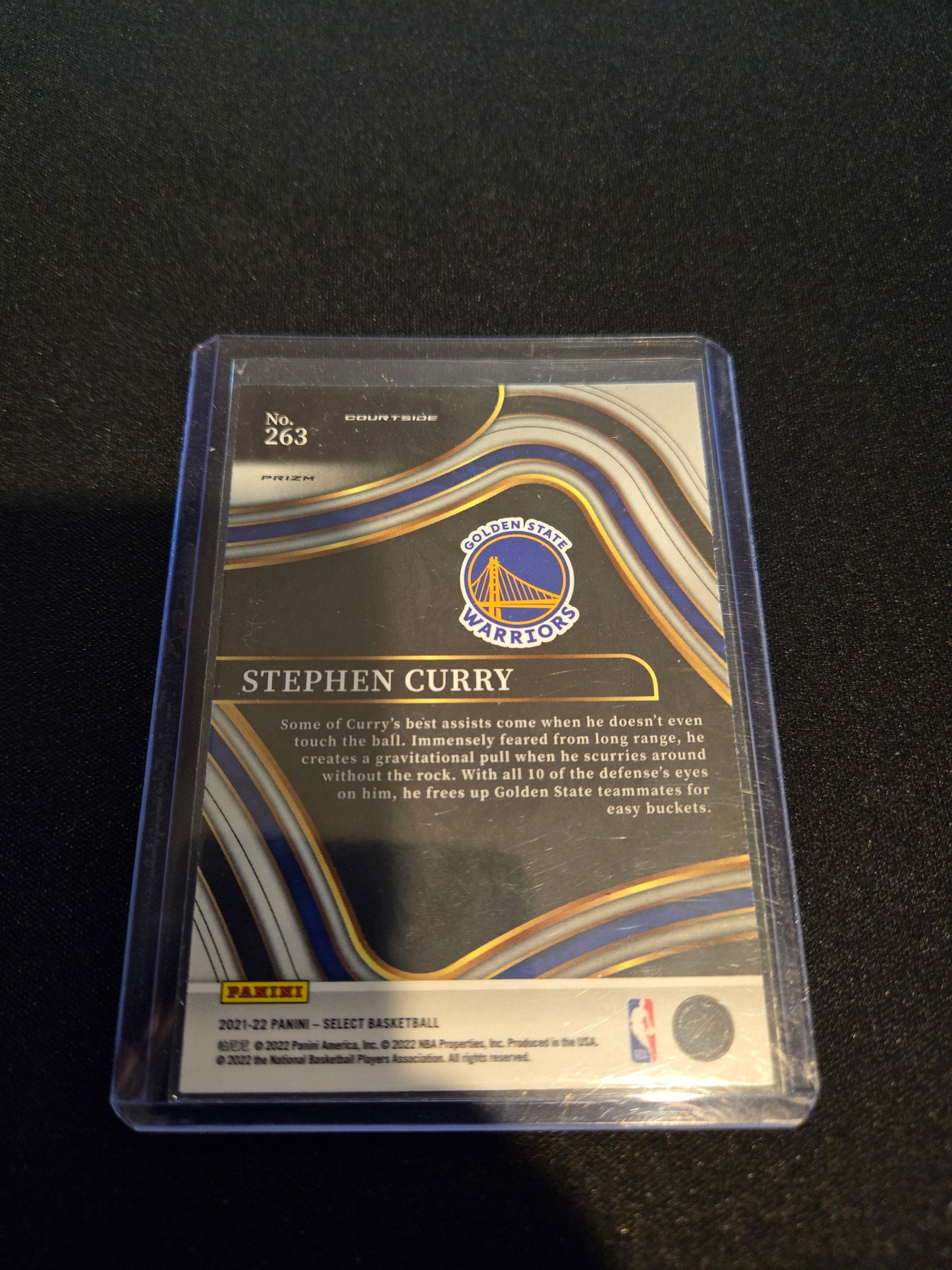 Stephen Curry Panini Select (Orange Flash Prizm) #263