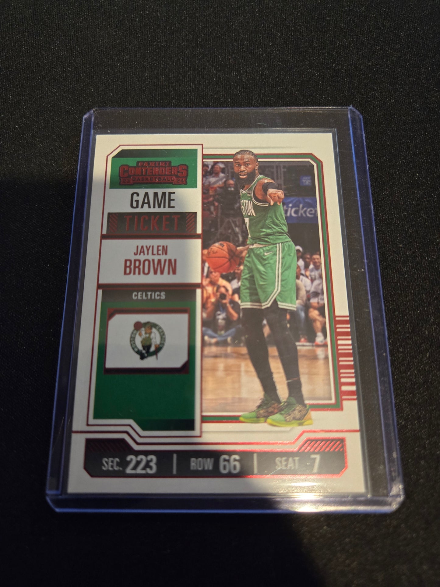 Jaylen Brown Panini Contenders Game Ticket (Red) #72