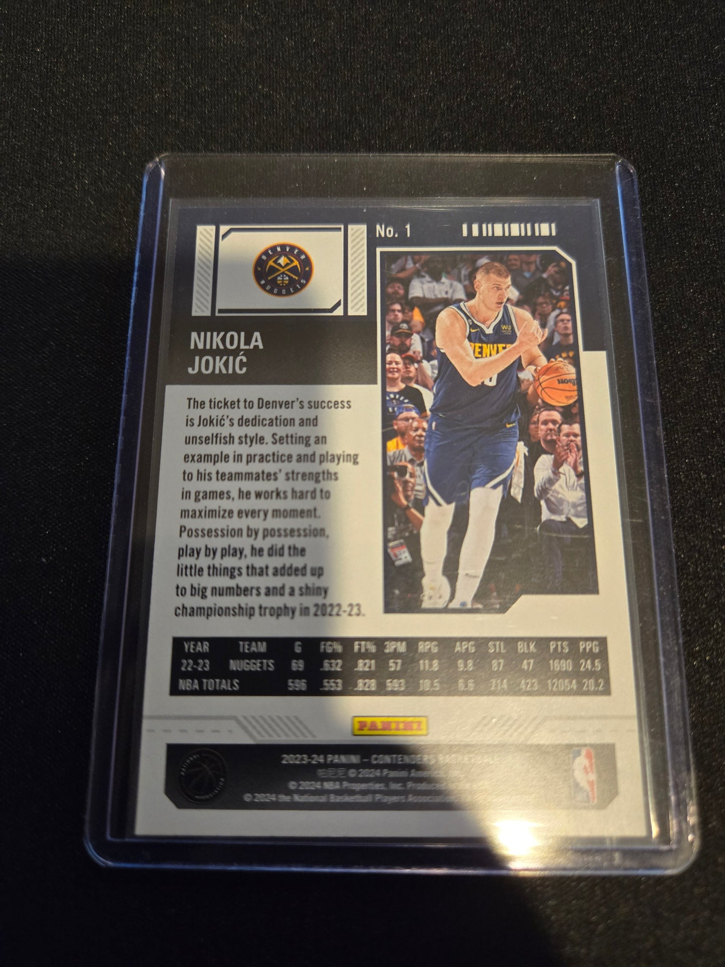 Nikola Jokic Panini Contenders Game Ticket (Red) #1