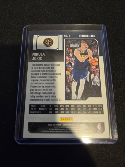 Nikola Jokic Panini Contenders Game Ticket (Bronze) #1