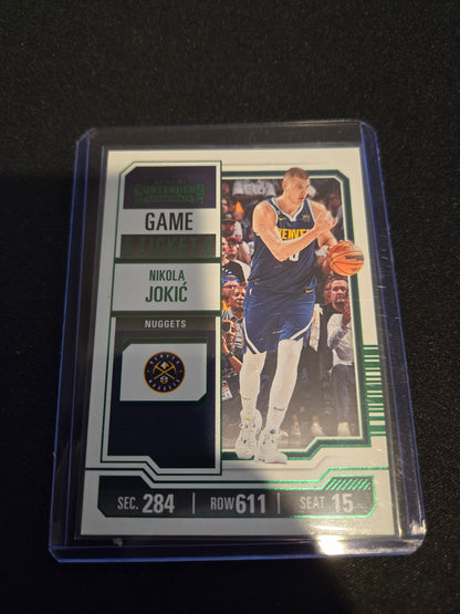 Nikola Jokic Panini Contenders Game Ticket (Green) #1