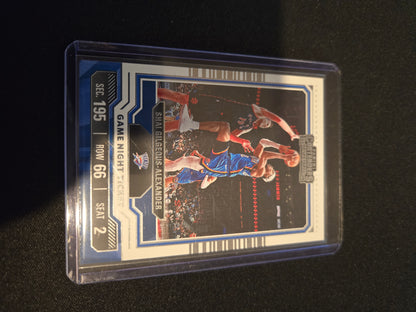 Shai Gilgeous-Alexander Panini Contenders Game Night Ticket #11