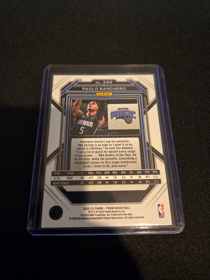 Paolo Banchero Panini Prizm Rookie #249