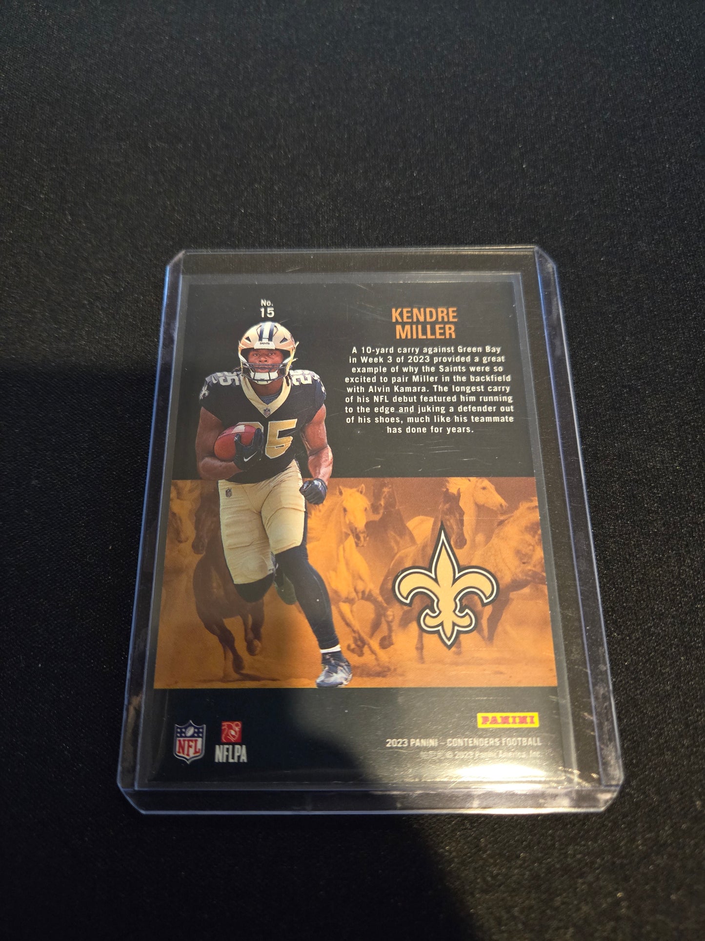 Kendre Miller Panini Contenders Rookie Stallions #15