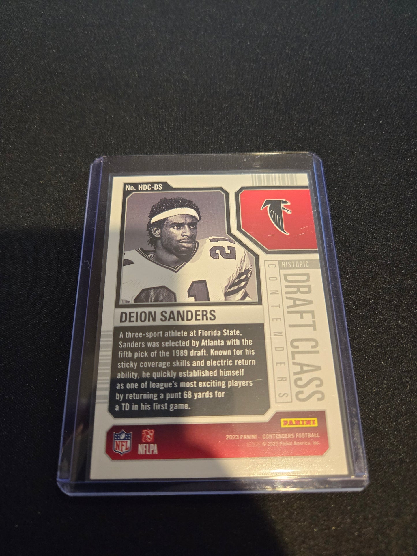 Deion Sanders Panini Contenders Draft Class #HDC-DS