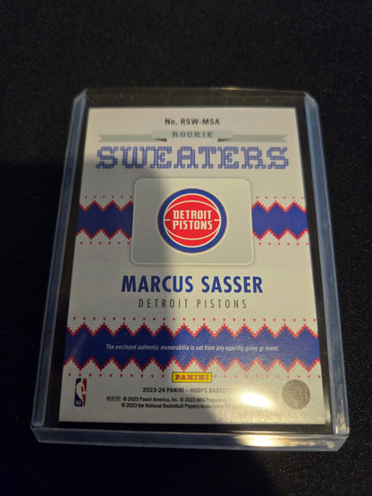 Marcus Sasser NBA Hoops Rookie Sweaters Patch #RSW-MSA