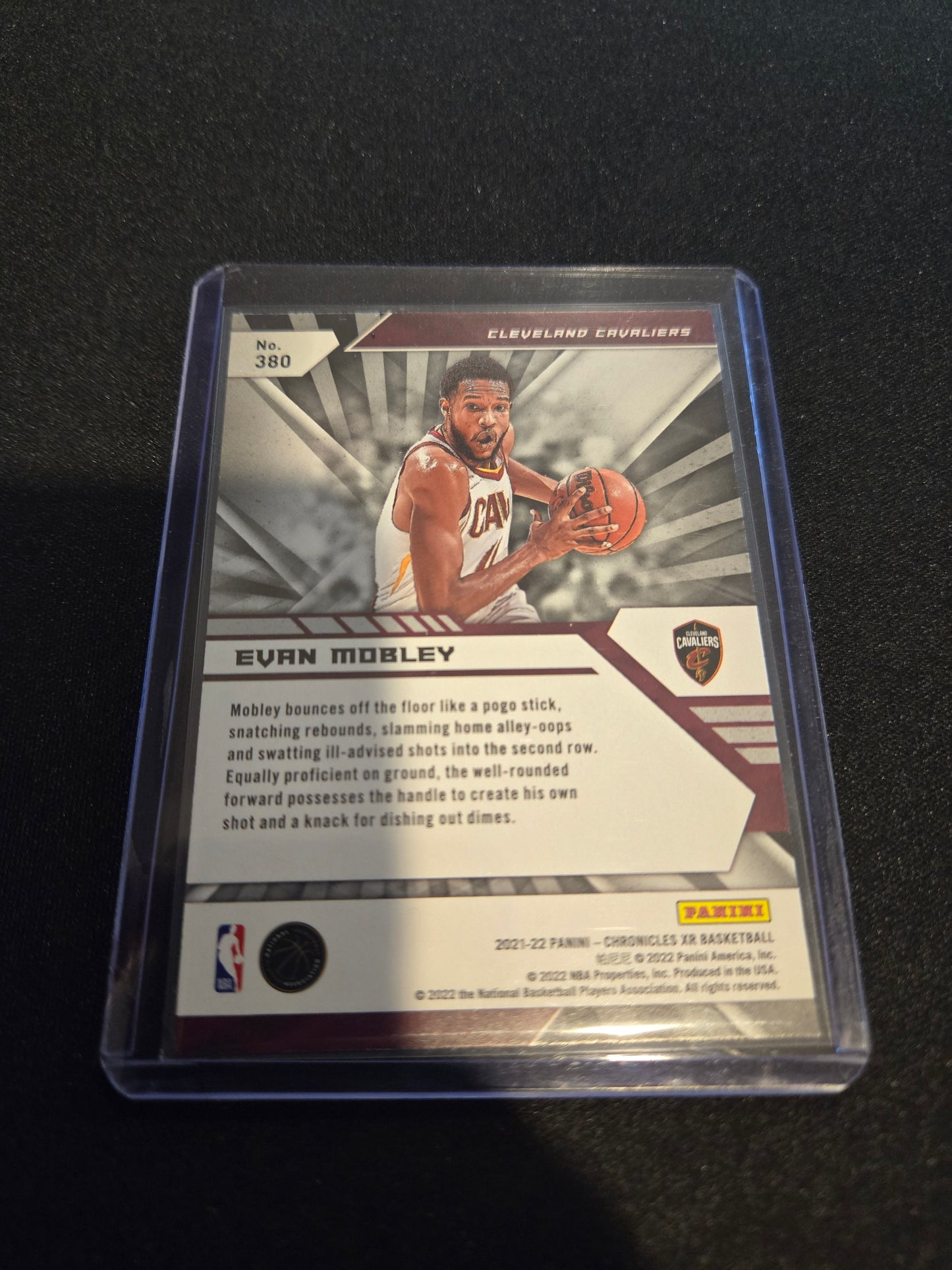 Evan Mobley Panini Chronicles XR Rookie #380