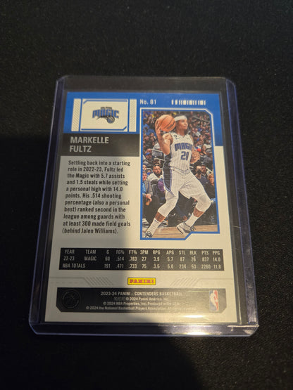 Markelle Fultz Panini Contenders Game Ticket #81 (Bronze)